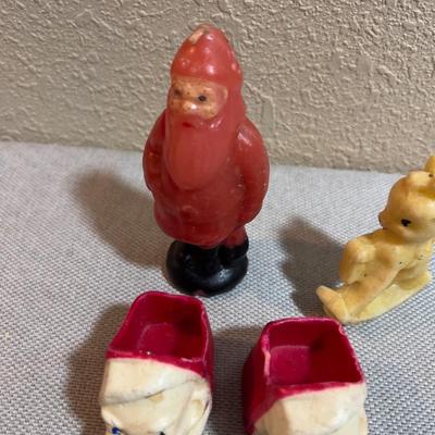 Wax Candles, Figurines with a Wax Santas