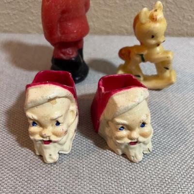 Wax Candles, Figurines with a Wax Santas