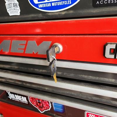 3 Craftsman Rolling Tool Cabinet Chests Stack with Keys