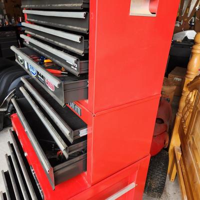 3 Craftsman Rolling Tool Cabinet Chests Stack with Keys