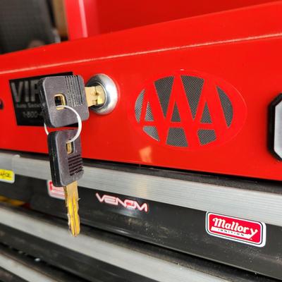 3 Craftsman Rolling Tool Cabinet Chests Stack with Keys
