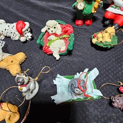 Christmas has gone to the dogs, and cats! All dog and cat ornaments perfect for pet lovers!