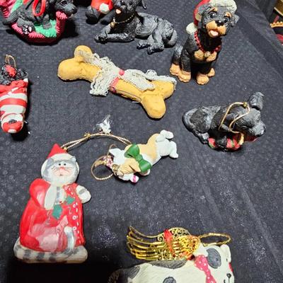 Christmas has gone to the dogs, and cats! All dog and cat ornaments perfect for pet lovers!