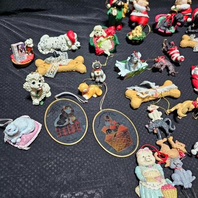 Christmas has gone to the dogs, and cats! All dog and cat ornaments perfect for pet lovers!