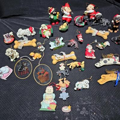 Christmas has gone to the dogs, and cats! All dog and cat ornaments perfect for pet lovers!