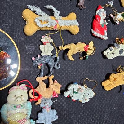 Christmas has gone to the dogs, and cats! All dog and cat ornaments perfect for pet lovers!