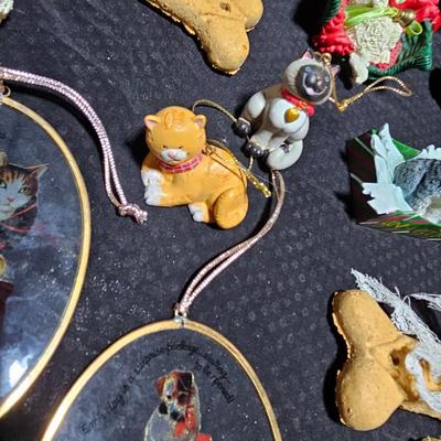 Christmas has gone to the dogs, and cats! All dog and cat ornaments perfect for pet lovers!