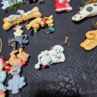 Christmas has gone to the dogs, and cats! All dog and cat ornaments perfect for pet lovers!