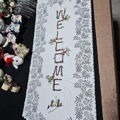 Christmas Snowman collection - glass Ice cycles - Animated snowmen - large basket and more