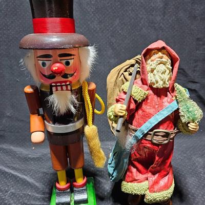 Christmas decorations - Fomers 82-710 nutcracker and a neat hard resin like Santa