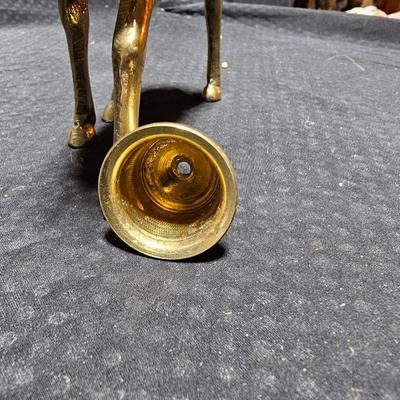 Santa clause with two brass deer