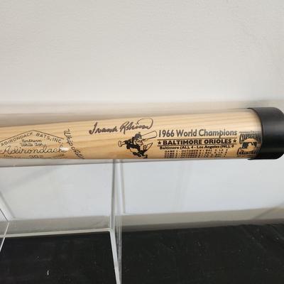 Baltimore Orioles 1966 World Champions Cooperstown Collection Bat Signed by Frank Robinson