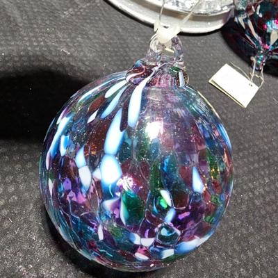 Beautiful Handblown Christmas Tree ornaments, confetti bulbs and a large color changing musical tree