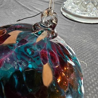 Beautiful Handblown Christmas Tree ornaments, confetti bulbs and a large color changing musical tree