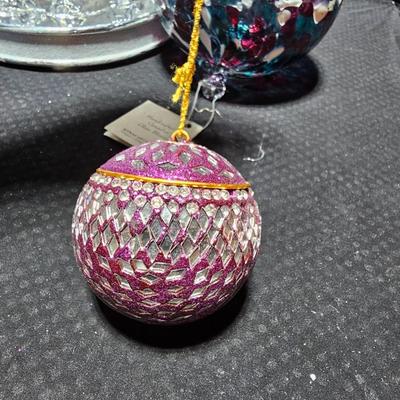 Beautiful Handblown Christmas Tree ornaments, confetti bulbs and a large color changing musical tree