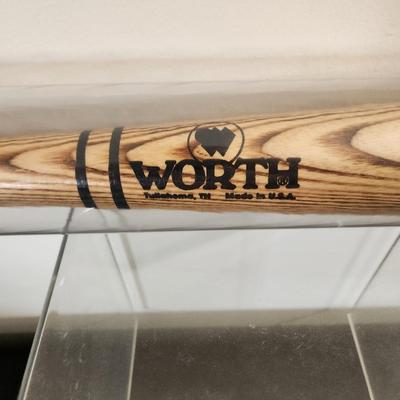 Rafael Palmeiro Model Worth Baseball bat Signed by Rafael Palmeiro