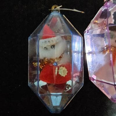 Four excellent Vintage Jewel Bright ornaments