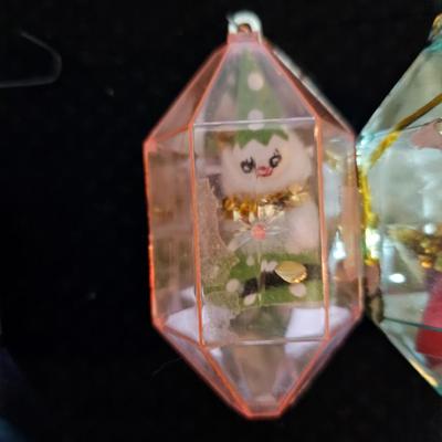 Four excellent Vintage Jewel Bright ornaments