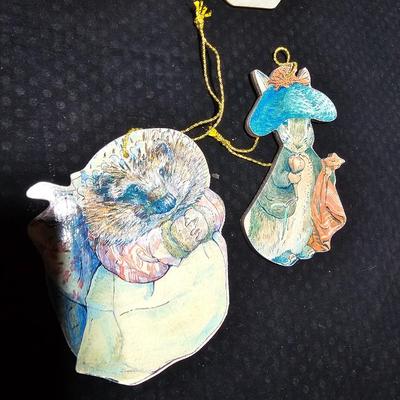 Vintage Christmas tree ornaments - Avon fabric - Merrimack ornaments