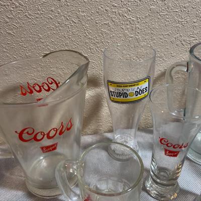 Beers Pitchers and Glasses