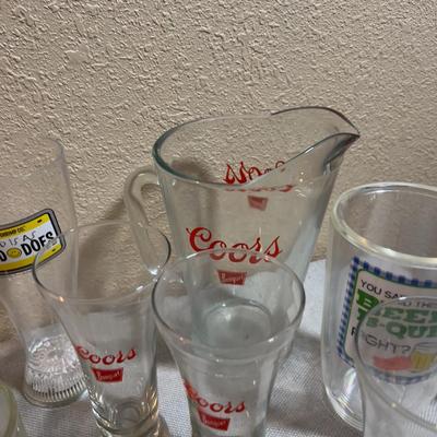 Beers Pitchers and Glasses