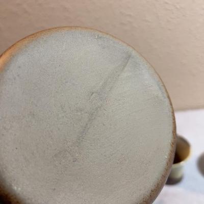 Stoneware Wine Kraft with 4 Cups