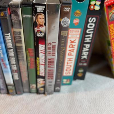 Pile of DVD and CD's