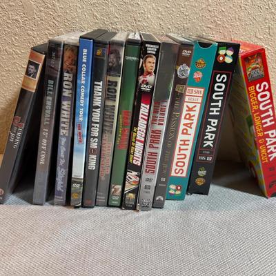 Pile of DVD and CD's