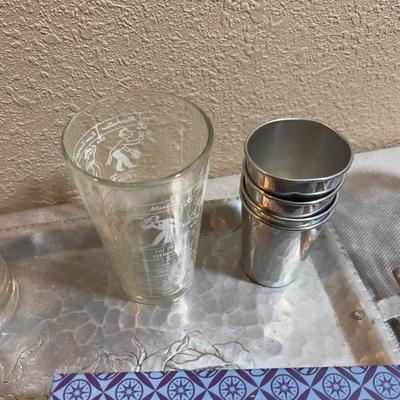 Have a drink on Me! Bar items with Tray