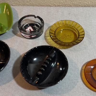 Ash Trays Glass and Plastic