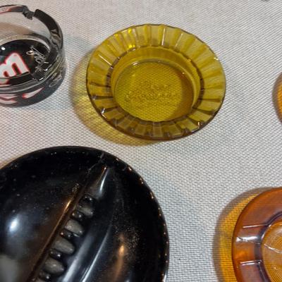 Ash Trays Glass and Plastic