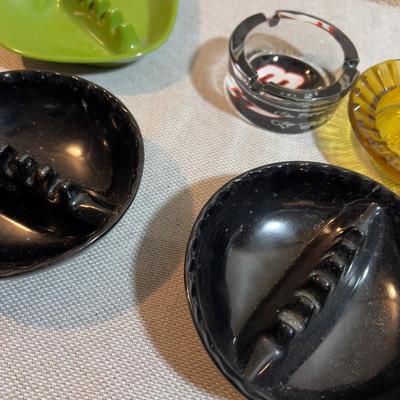 Ash Trays Glass and Plastic