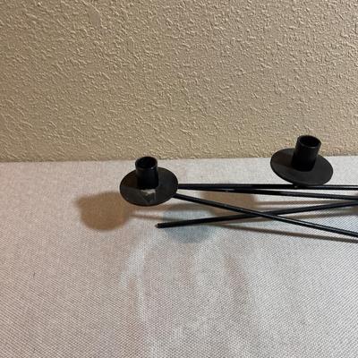 MCM Single Candle Holder, Black