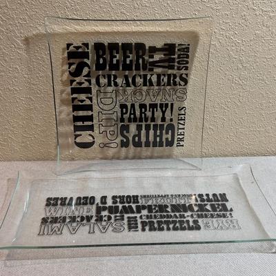Fantastic GLASS Serving Trays