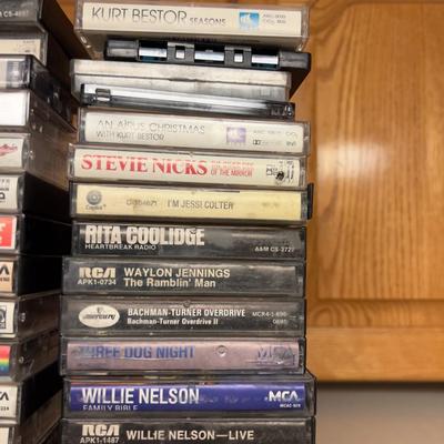 Giant Collection of Cassette Tapes, Rock & Country