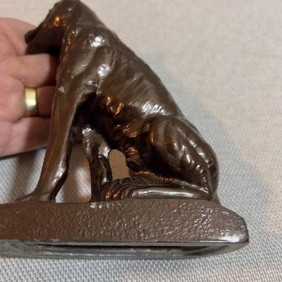 Bronze dog and Ceramic Deer: Rin-Tin-Tin and Bambi