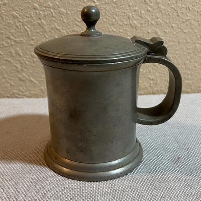 Antique Pewter Tankard WOW!