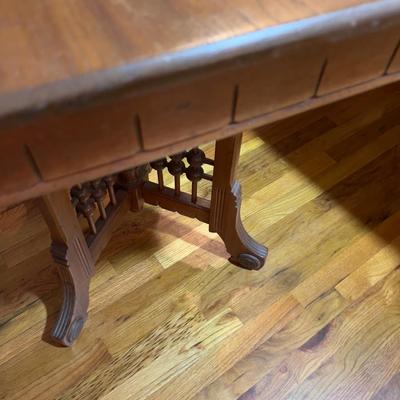 East Lake Occasional Table Walnut Stick & Ball Base
