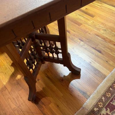 East Lake Occasional Table Walnut Stick & Ball Base