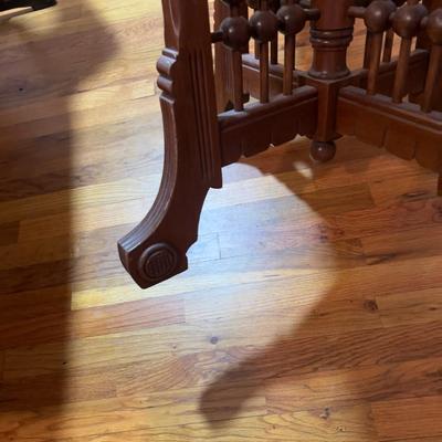 East Lake Occasional Table Walnut Stick & Ball Base