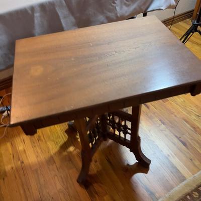East Lake Occasional Table Walnut Stick & Ball Base