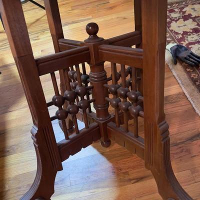 East Lake Occasional Table Walnut Stick & Ball Base