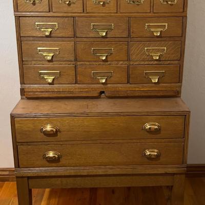 Card Catalog Deak OAK - Awesome Piece!!!!