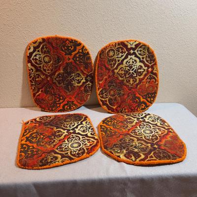 Vintage Seat Cushions, Orange