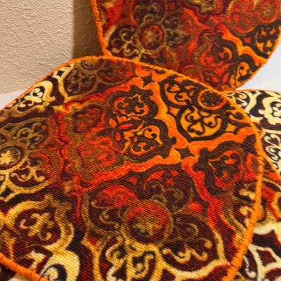 Vintage Seat Cushions, Orange