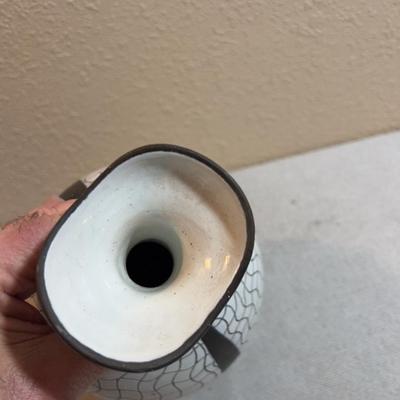 Mid Century Italian VASE, Black & White
