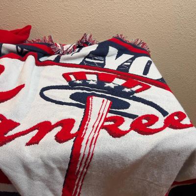 Yankees Blankie Plus Sports Items, including Oakland A's Snuggie