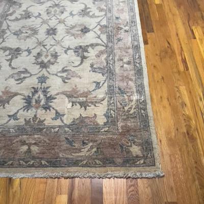 Woven Rug Tan, Red & Green, Blue Colors