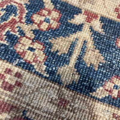 Woven Rug Rust, Tan & Blue