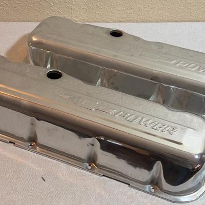 2 Chrome Valve Covers